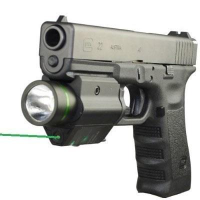 Tactical M6 BK CREE LED Flashlight & Green Laser Sight Combo